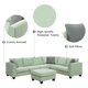 Churanty Modular Sectional Sofa with Storage Ottoman Couch L Shape Corner Sofa Sets 7 Seats Fabric Couch for Living Room, 112 * 87 inch