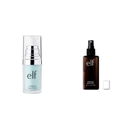 E.l.f Hydrating Face Primer, Lightweight, Long Lasting, Creamy, Hydrates, Smooths, Fills in Pores and Fine Lines, Natural Matte Finish, Infused with Vitamin E, 0.47 Oz