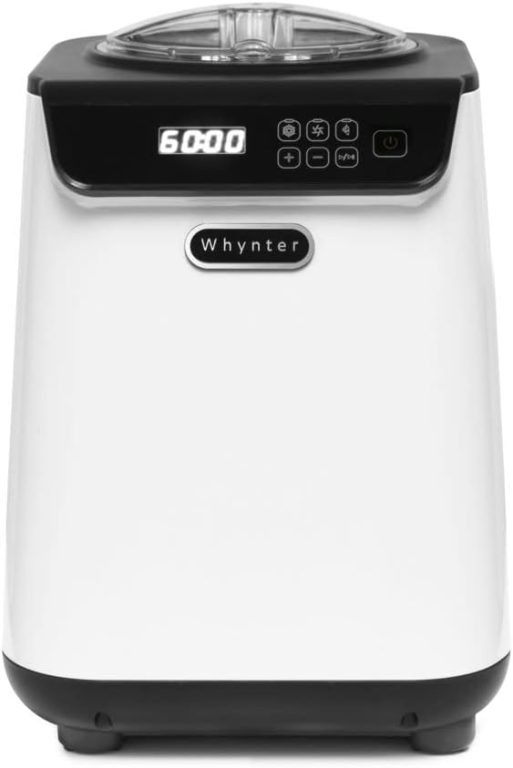 Whynter ICM-128BPS Upright Automatic Ice Cream Maker 1.28 Quart Capacity with Built-in Compressor, no pre-freezing, LCD Digital Display, Timer, with Stainless Steel Bowl Limited Black Pink Edition