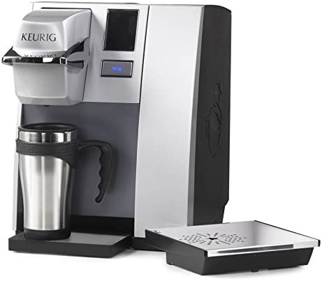 Keurig K155 Office Pro Commercial Coffee Maker, Single Serve K-Cup Pod Coffee Brewer, Silver, Extra Large 90 Oz. Water Reservoir