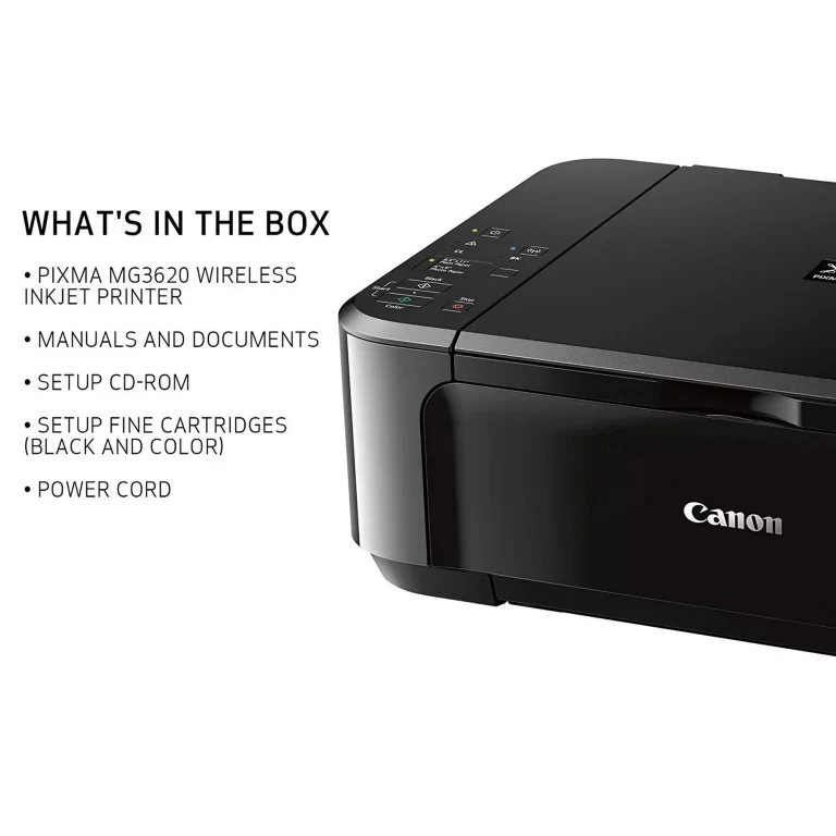 Canon PIXMA MG3620 Wireless All-in-One Color Inkjet Photo Printer, Black