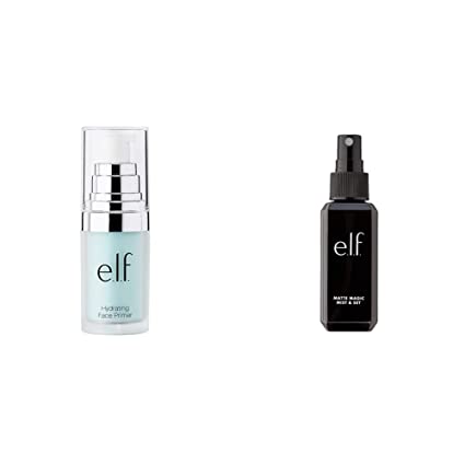 E.l.f Hydrating Face Primer, Lightweight, Long Lasting, Creamy, Hydrates, Smooths, Fills in Pores and Fine Lines, Natural Matte Finish, Infused with Vitamin E, 0.47 Oz