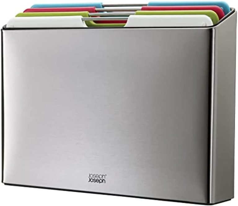 Joseph Joseph Folio Steel 4-Piece Chopping Board Set â€“ Multicolour Stainless-Steel 60213