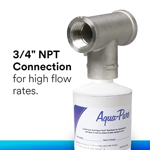 3M Aqua-Pure Whole House Scale Inhibition Inline Water System AP430SS, Helps Prevent Scale Build Up On Hot Water Heaters and Boilers