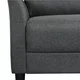 Topeakmart 2-Seater Linen Fabric Sofa Couch Modern Loveseat Sofa Sectional Sofa Gray 75.5”