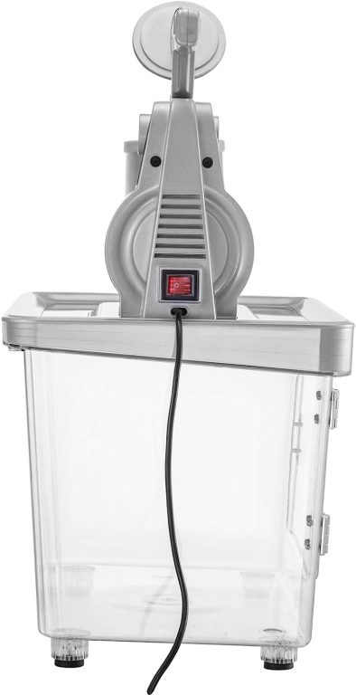 VEVOR 110V Commercial Ice Crusher 440LBS/H, ETL Approved 300W Electric Snow Cone Machine with Dual Blades, Stainless Steel Shaved Ice Machine with Safety On/Off Switch for Family, Restaurants, Bars