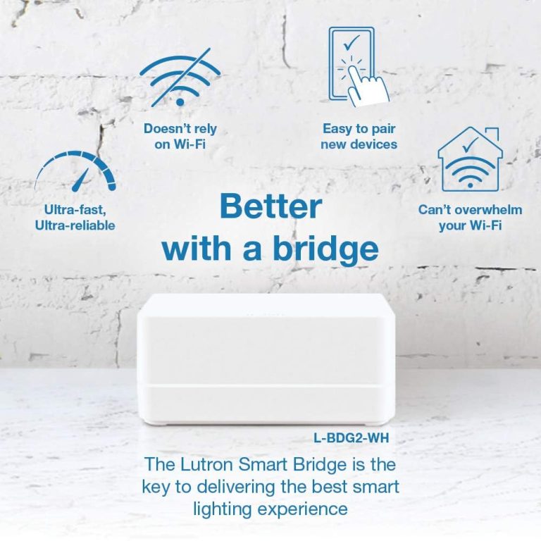 Lutron Caséta Deluxe Smart Dimmer Switch (2 Count) Kit with Caséta Smart Hub | Works with Alexa, Apple HomeKit, Ring, Google Assistant | P-BDG-PKG2W-A | White