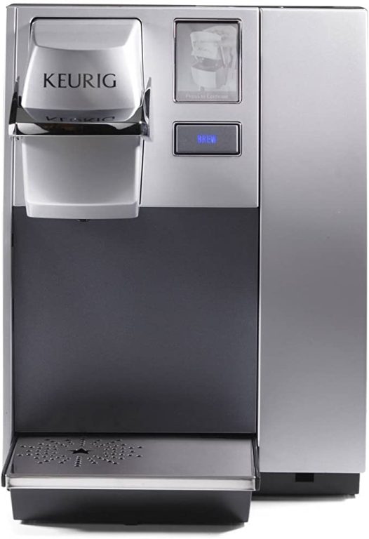 Keurig K155 Office Pro Commercial Coffee Maker, Single Serve K-Cup Pod Coffee Brewer, Silver, Extra Large 90 Oz. Water Reservoir