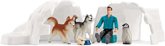 Schleich Wild Life Wild Animal Toy Playset for Boys and Girls Ages 3+, Antarctic Expedition with Arctic Animals