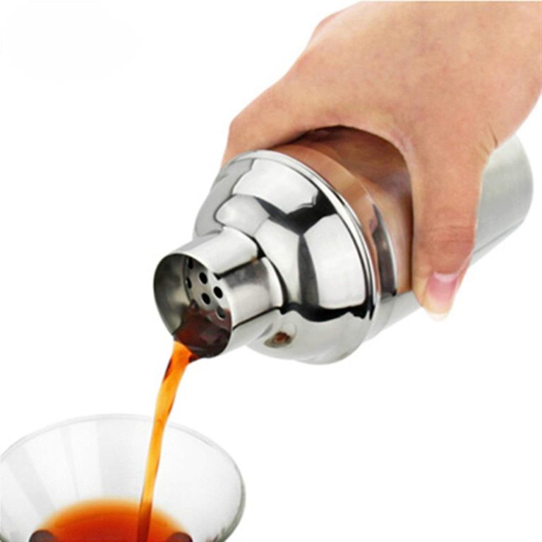 Shirenhua 1PC Cocktail Shaker Home Bar Appliance Stainless Steel Shaker Cup Wine Drink Blender Shaker Bottle