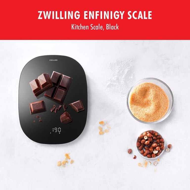 ZWILLING Enfinigy Digital Kitchen Food Scale, Max weight 22lbs, Grams & Ounces, .1-gram Accuracy