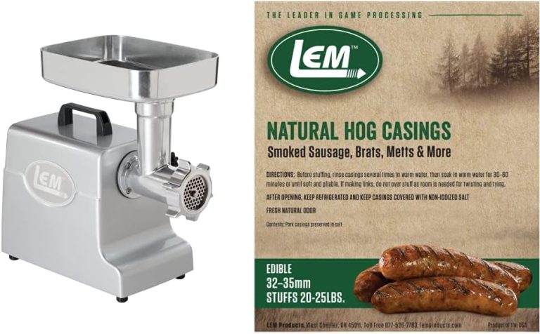 LEM Products 1158 Mighty Bite Electric Meat Grinder, Aluminum