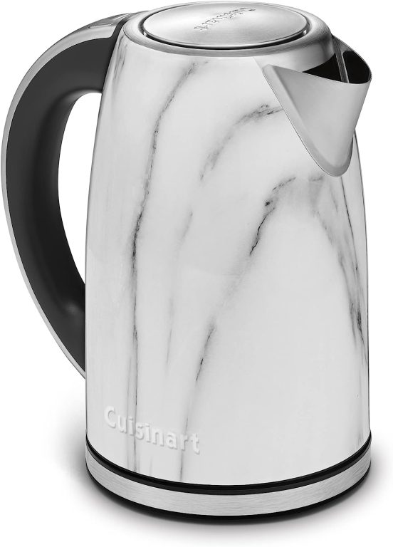 Cuisinart Electric Kettle, 1.7-Liter Capacity, Cordless 1500-Watts for Fast Heat Up, Stay Cool Non-Slip Handle, Stainless Steel, CPK-17P1