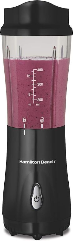 Hamilton Beach 51102V Shakes and Smoothies with BPA-Free Size: 14 oz. Personal Blender, 2 Jars-White