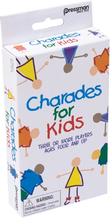 Pressman Charades for Kids Peggable – No Reading Required Family Game Multicolor ,5″
