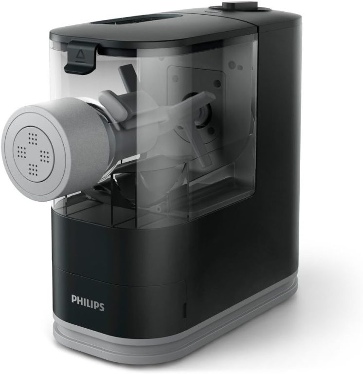 Philips Kitchen Appliances – HR2371/05 Philips Kitchen Appliances Philips Compact Pasta Maker, Viva Collection, Black, Small