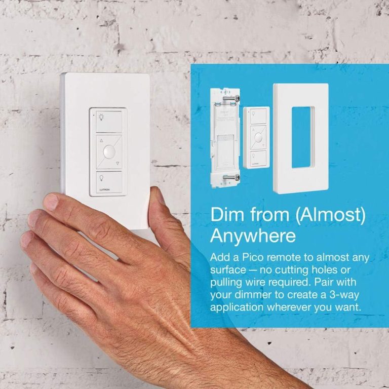 Lutron Caséta Deluxe Smart Dimmer Switch (2 Count) Kit with Caséta Smart Hub | Works with Alexa, Apple HomeKit, Ring, Google Assistant | P-BDG-PKG2W-A | White