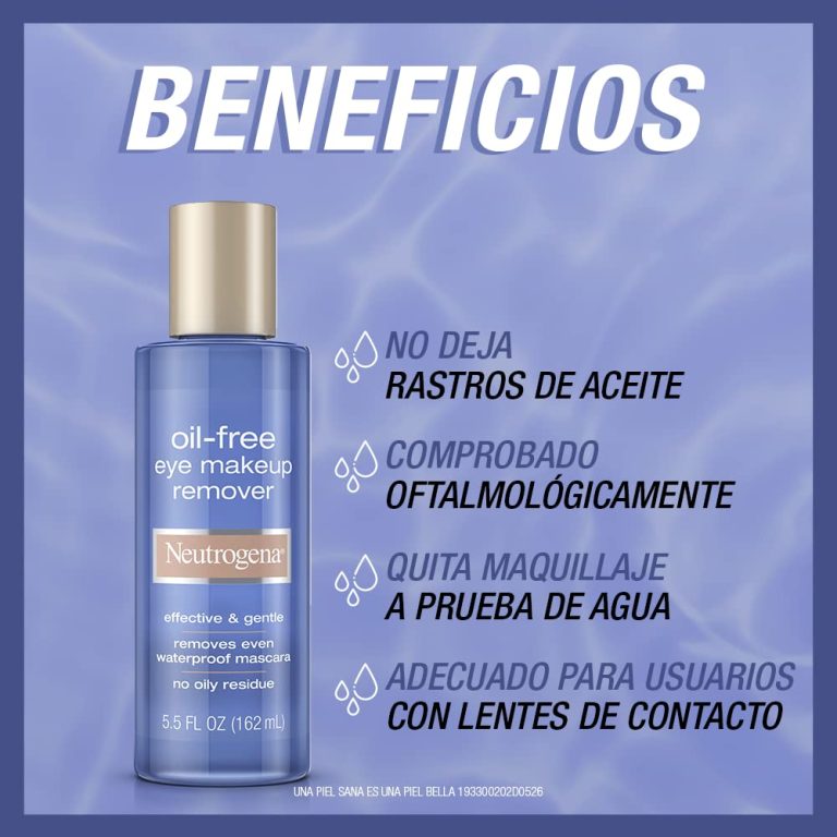 Neutrogena Oil-Free Liquid Eye Makeup Remover, Residue-Free, Non-Greasy, Gentle & Skin-Soothing Makeup Remover Solution with Aloe & Cucumber Extract for Waterproof Mascara, 5.5 fl. Oz (Pack of 4)