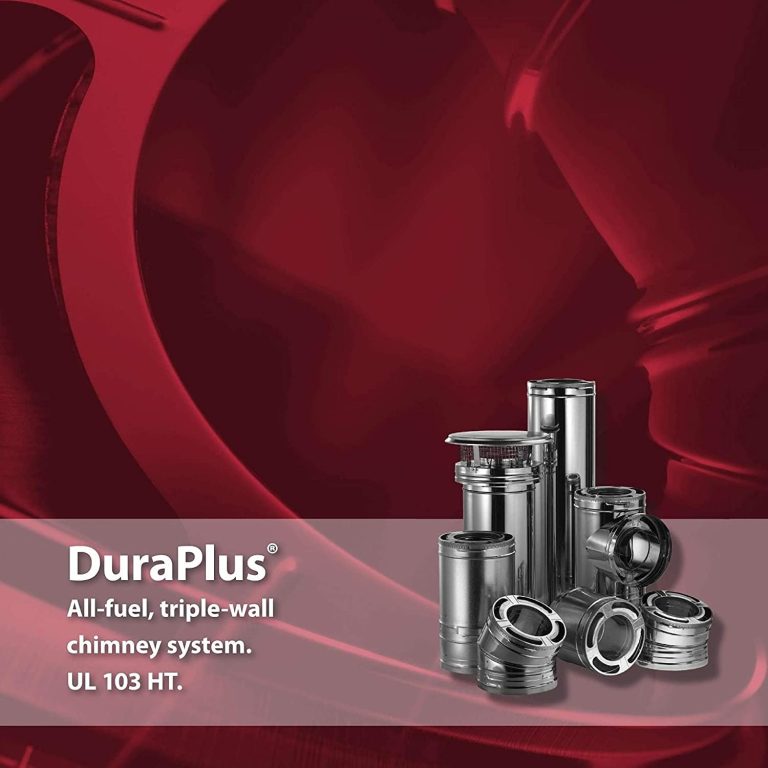 M And G DuraVent DuraVent 6DP-24 DuraPlus Triple-Wall Chimney Pipe; for Wood Stoves, Fireplaces, Furnaces, Boilers, Stoves, Ranges Fueled by Wood, Oil, Coal or Gas, 6 inch Diameter x 24 inch (4)