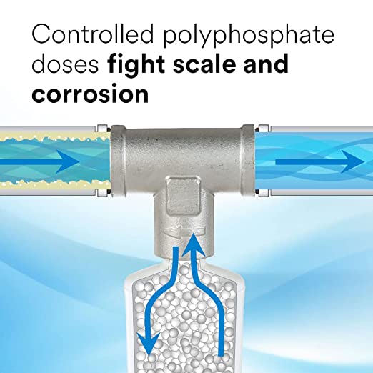 3M Aqua-Pure Whole House Scale Inhibition Inline Water System AP430SS, Helps Prevent Scale Build Up On Hot Water Heaters and Boilers