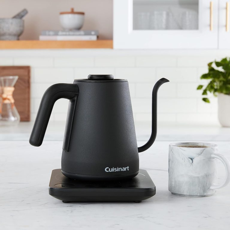 Cuisinart Electric Kettle, 1.7-Liter Capacity, Cordless 1500-Watts for Fast Heat Up, Stay Cool Non-Slip Handle, Stainless Steel, CPK-17P1