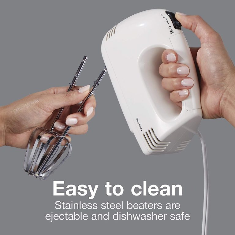 Proctor Silex Easy Mix 5-Speed Electric Hand Mixer with Bowl Rest, Compact and Lightweight