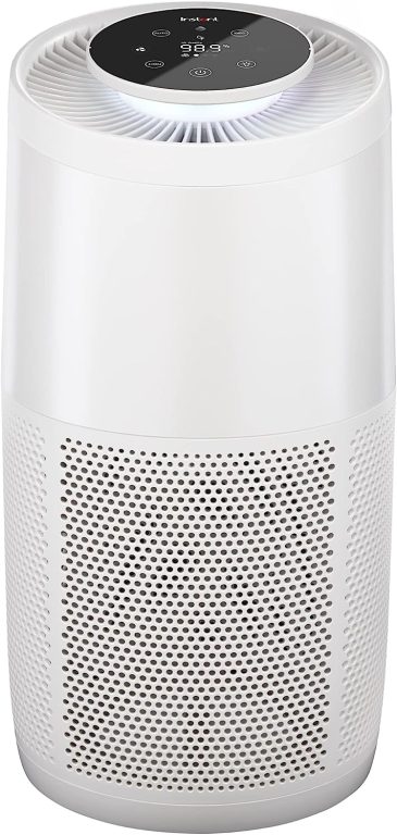 Instant HEPA Quiet Air Purifier From the Makers of Instant Pot with Plasma Ion Technology, Rooms up to 1,940ft2, removes 99% of Dust, Smoke, Odors, Pollen & Pet Hair, for Bedrooms, Offices, Charcoal