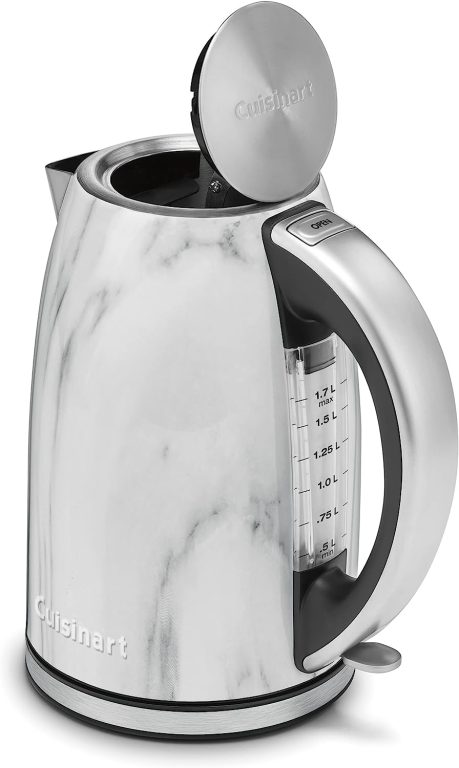 Cuisinart Electric Kettle, 1.7-Liter Capacity, Cordless 1500-Watts for Fast Heat Up, Stay Cool Non-Slip Handle, Stainless Steel, CPK-17P1