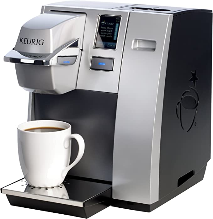 Keurig K155 Office Pro Commercial Coffee Maker, Single Serve K-Cup Pod Coffee Brewer, Silver, Extra Large 90 Oz. Water Reservoir