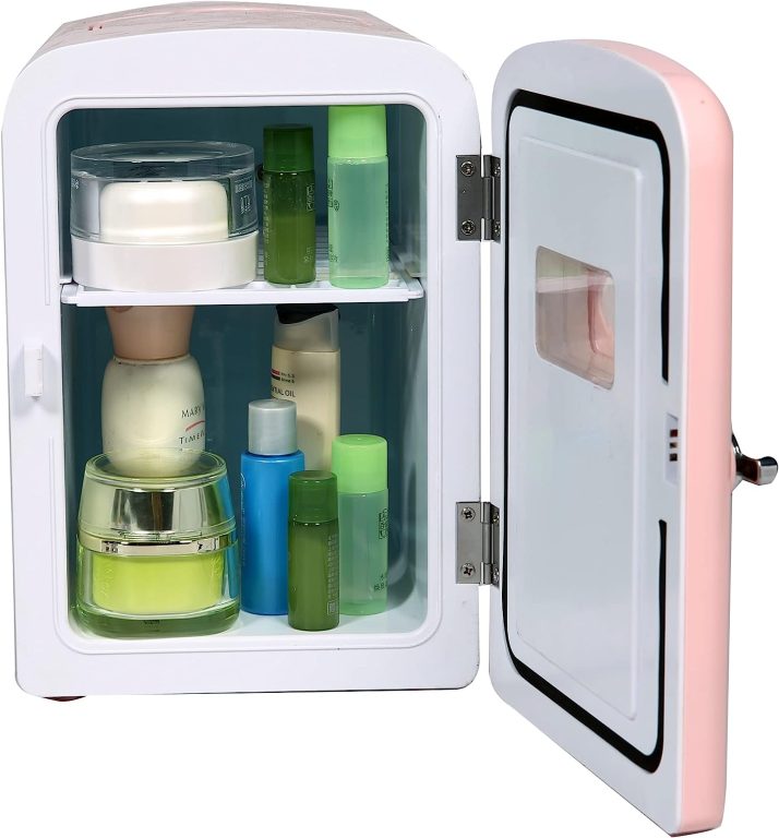 Frigidaire EFMIS129-RED Mini Portable Compact Personal Fridge Cooler, 1 Gallons, 6 Cans