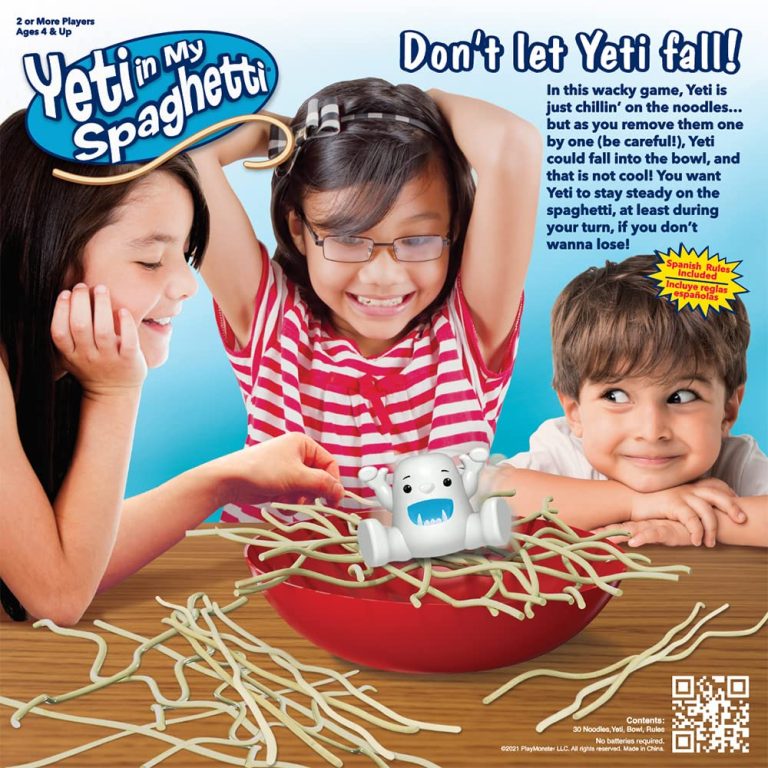 Yeti In My Spaghetti — Silly Children’s Game — Hey, Get Out of my Bowl — Ages 4+ — 2+ Players