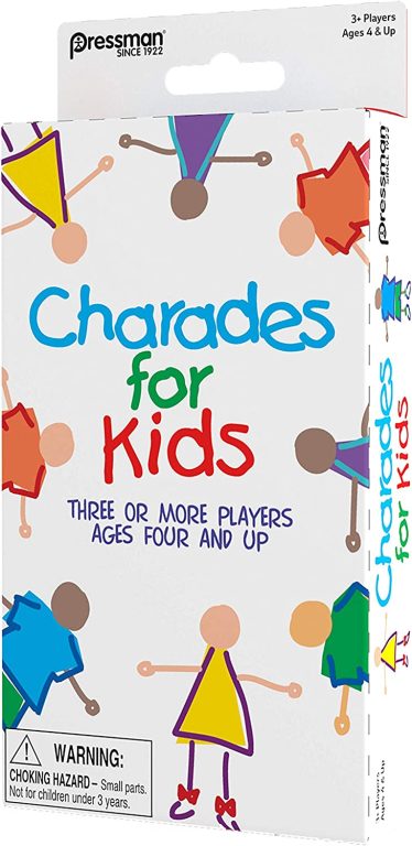 Pressman Charades for Kids Peggable – No Reading Required Family Game Multicolor ,5″