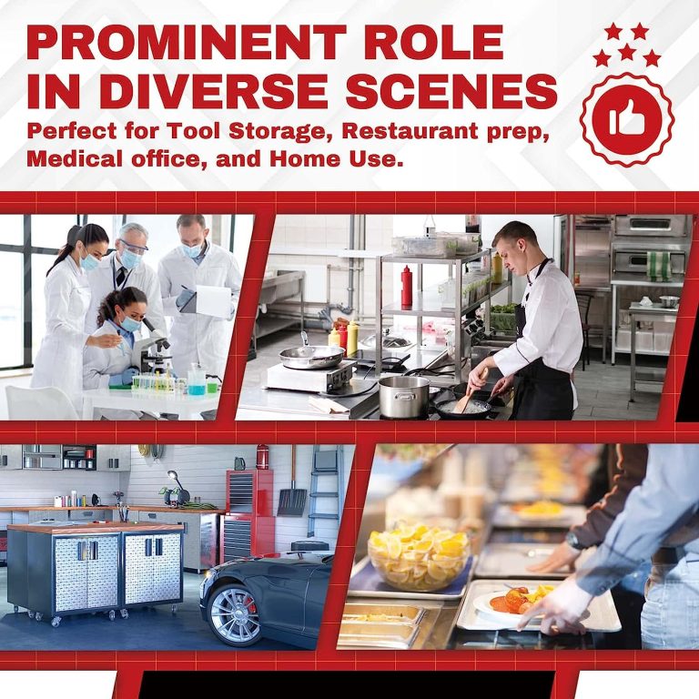 Food Prep Stainless Steel Table – DuraSteel 30 x 24 Inch Commercial Metal Workbench with Adjustable Under Shelf – NSF Certified – For Restaurant, Warehouse, Home, Kitchen, Garage