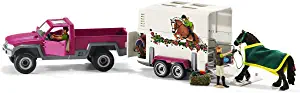 Schleich Horse Club, 15-Piece Playset, Horse Toys for Girls and Boys 5-12 years old Pick Up with Horse Box