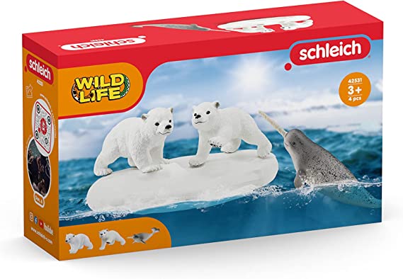 Schleich Wild Life Wild Animal Toy Playset for Boys and Girls Ages 3+, Antarctic Expedition with Arctic Animals