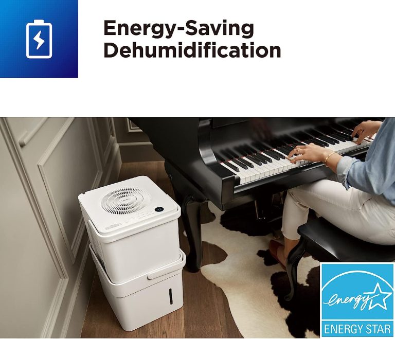 Midea Cube 35 Pint Dehumidifier for Basement and Rooms at Home for up to 3,500 Sq. Ft., Smart Control, Works with Alexa (White), Drain Hose Included, ENERGY STAR Most Efficient 2022