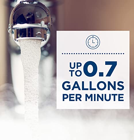 GE APPLIANCES 18 kW 240v Whole Home Tankless Water Heater | Electric Water Heater with Digital Temperature Control 18000 Watts | 3.8 Gallons per Minute, Diamond Gray (GE18SNHPDG)