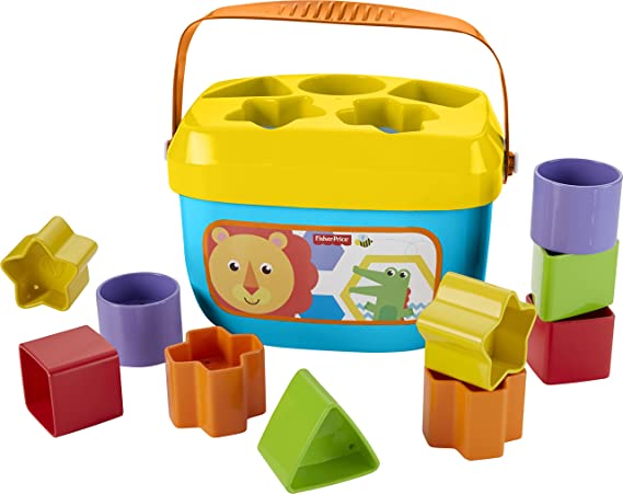 Fisher-Price Stacking Toy Babyâ€™S First Blocks Set Of 10 Shapes For Sorting Play For Infants Ages 6+ Months