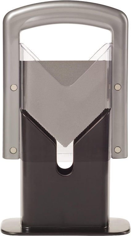 Hoan Bagel Guillotine Universal Slicer, 9.25-inch, Aqua Sky