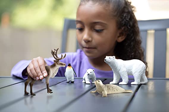Schleich Wild Life Wild Animal Toy Playset for Boys and Girls Ages 3+, Antarctic Expedition with Arctic Animals
