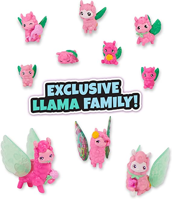 Hatchimals CollEGGtibles, Rainbow-Cation Llama Family Carton with Surprise Playset, 10 Characters, 2 Accessories, Easter Gifts, Kids Toys for Girls