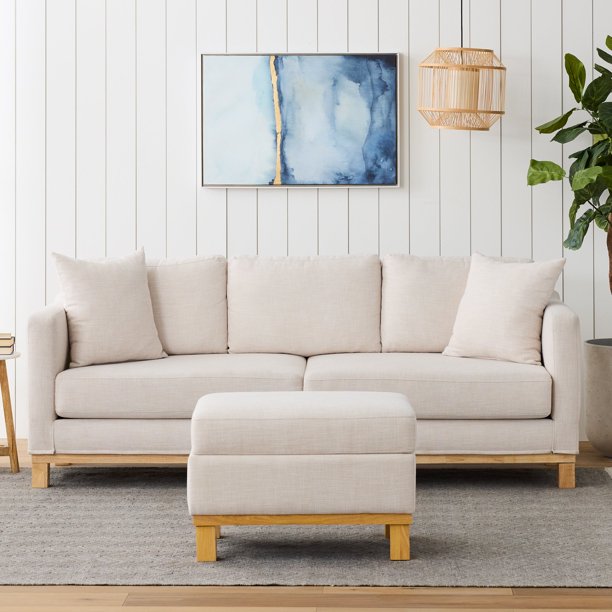 Gap Home Upholstered Wood Base Sofa
