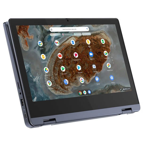 Lenovo 11.6″ Touchscreen Chromebooks Laptop, MediaTek MT8183, 4GB RAM, 64GB HD, Chrome OS, Black, 82KM0003US