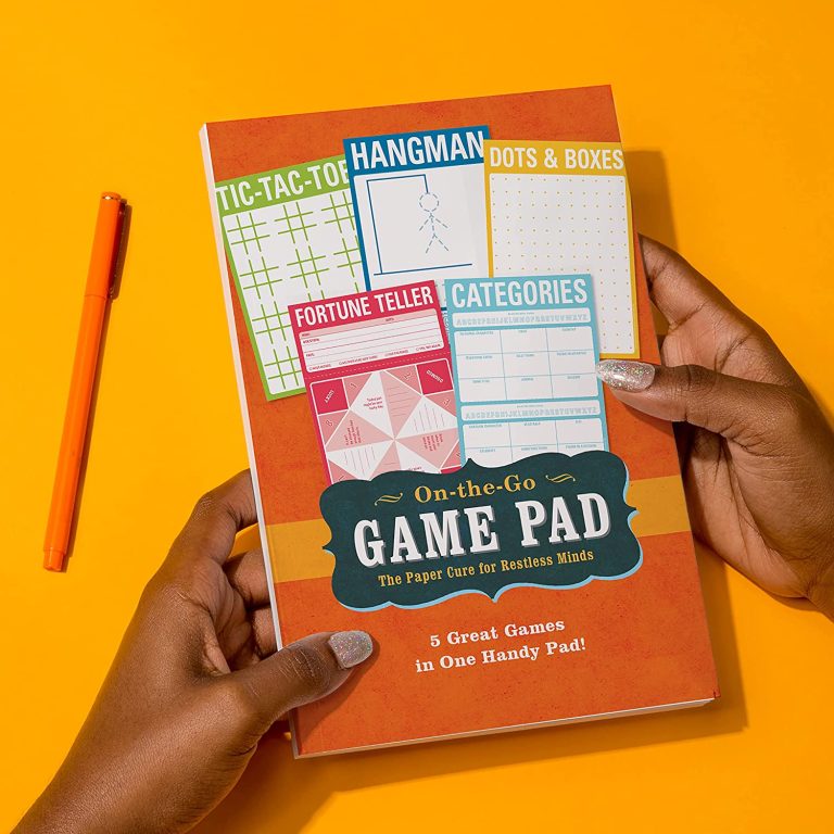 Knock Knock On-The-Go Game Pad 1, Travel Activity Pad for Kids, 6 x 9-inches