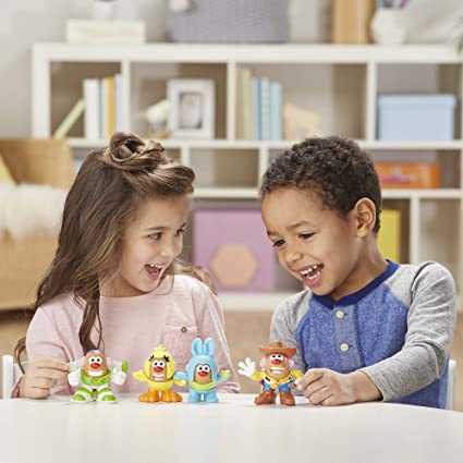 Mr Potato Head Disney/Pixar Toy Story Mini 4 Pack Buzz, Woody, Ducky, Bunny Figures Toy for Kids Ages 2 & Up (E3065)