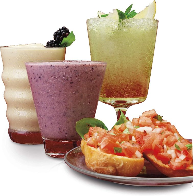 Hamilton Beach Wave Crusher Blender with 14 Functions & 40oz Glass Jar for Shakes and Smoothies, Black (54220)