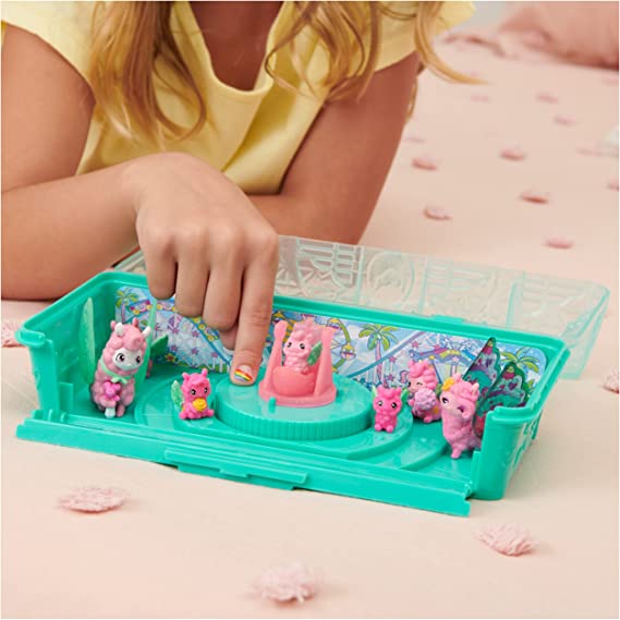 Hatchimals CollEGGtibles, Rainbow-Cation Llama Family Carton with Surprise Playset, 10 Characters, 2 Accessories, Easter Gifts, Kids Toys for Girls