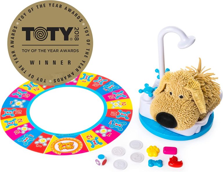 Soggy Doggy, The Showering Shaking Wet Dog Award-Winning Kids Game Board Game for Family Night Fun Games for Kids Toys & Games, for Kids Ages 4 and up