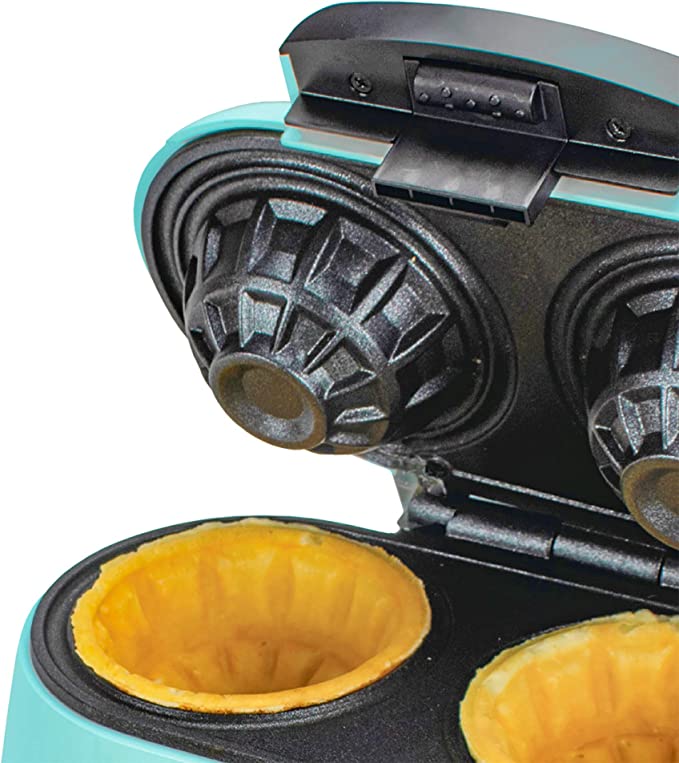 Brentwood Appliances TS-1402BL Double Waffle Bowl Maker, Standard, Blue