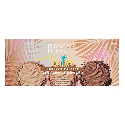 Physicians Formula Murumuru Butter Bronzer Face Makeup Palette Set, Set of 3, Light Bronzer, Sunset Bronzer, Endless Summer Powder
